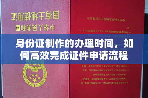 新泰身份证制作的办理时间，如何高效完成证件申请流程