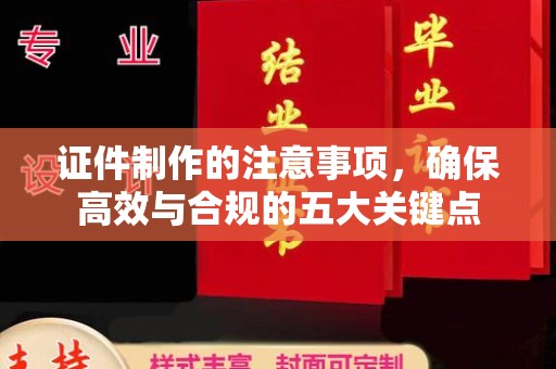 新泰证件制作的注意事项，确保高效与合规的五大关键点
