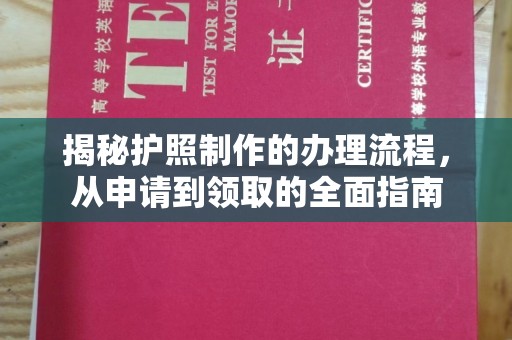 新泰揭秘护照制作的办理流程，从申请到领取的全面指南