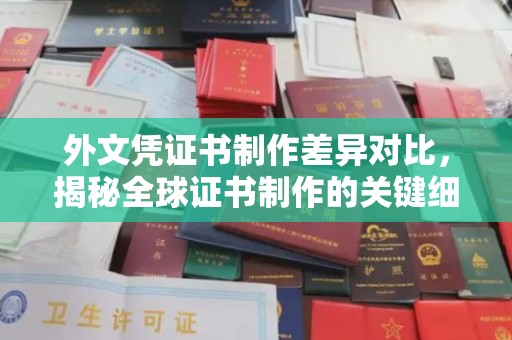 新泰外文凭证书制作差异对比，揭秘全球证书制作的关键细节