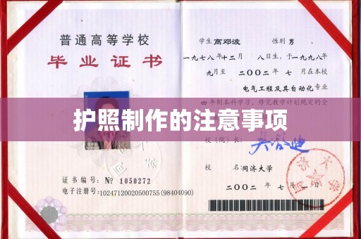 新泰护照制作的注意事项